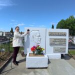 6 мая на могиле ветерана Великой Отечественной войны Куневича Николая Ивановича в д.Малые Жуховичи»Красную звезду героя»